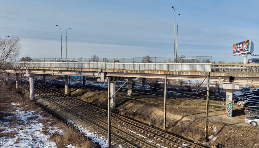 Powiększ obraz: Estakada na Alei Sobieskiego - zdjęcie ze stycznia tego roku