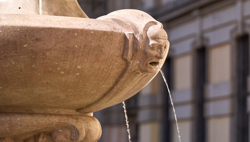 Powiększ obraz: <p>Fontanna Szermierz na Pl. Uniwersyteckim&nbsp; we Wrocławiu</p>