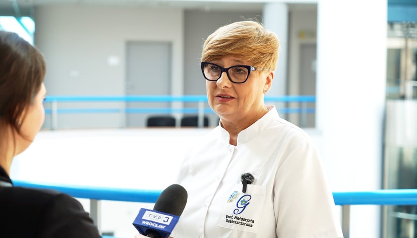 Powiększ obraz: Prof. Małgorzata Sobieszczańska, kierownik Kliniki Geriatrii i Chorób Wewnętrznych USK