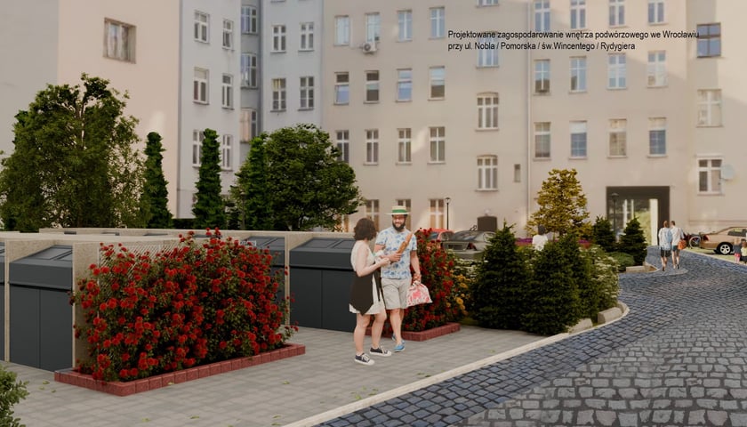 Powiększ obraz: <p>Przybędzie sporo zieleni, także ozdobnej</p>