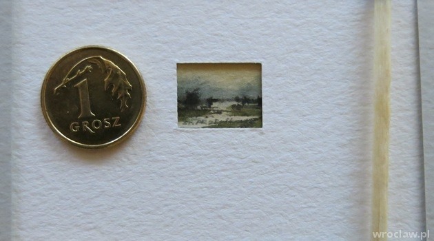 Painted on grain of sand