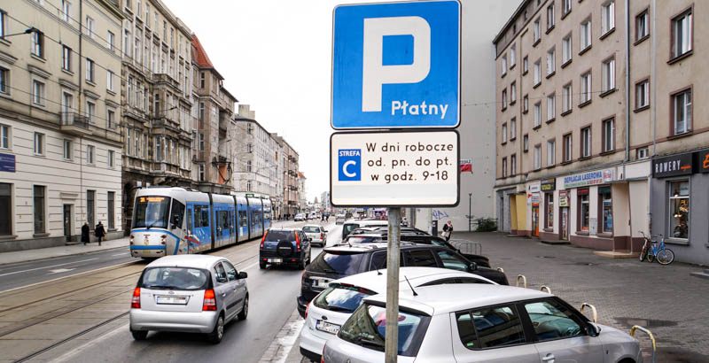 Paid parking zone