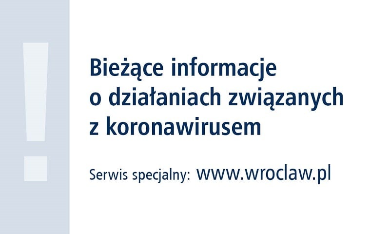 Actions in relation to the coronavirus in Wroclaw [REPORT OF MARCH 17.]