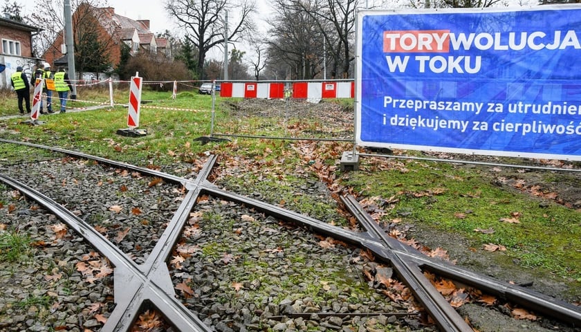 Repair of tram trackage in Biskupin will be finished soon