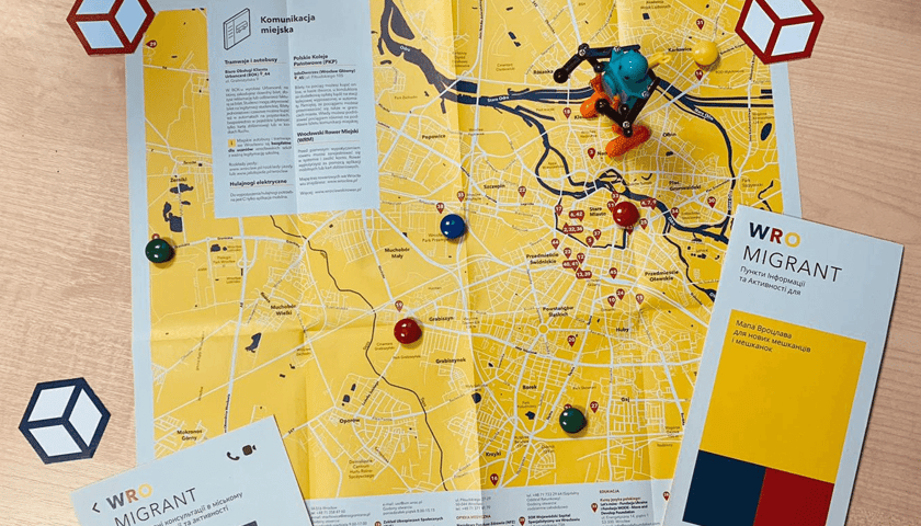 Wroclaw map for migrants