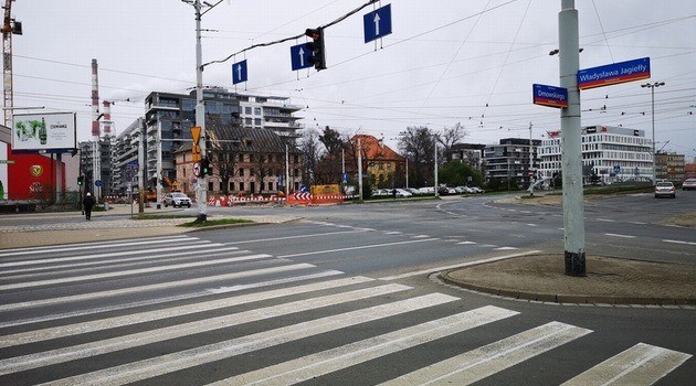 Renovation of the Jagiełły/Dmowskiego intersection has started. Big changes