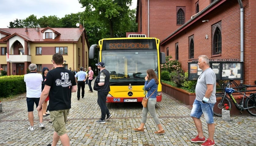 Mobile COVID-19 Vaccination Point on the streets of Wroclaw. Where SZCZEPCIObus will stand