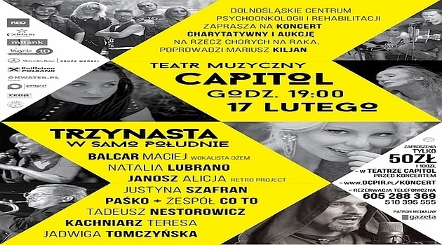 Wrocławskie gwiazdy zaśpiewają na rzecz chorych na raka