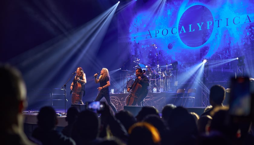 Na zdjęciu koncert zespołu Apocalyptica w Hali Stulecia