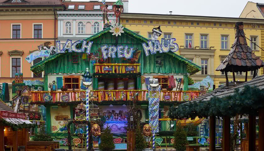 Na zdjęciu atrakcje na Jarmarku Bożonarodzeniowym na placu Solnym
