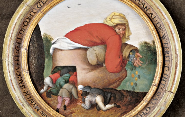 Piotr Breughel Młodszy, Pochlebcy, 1592