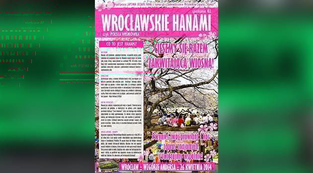 Święto (zwane Hanami) dedykowane podziwianiu kwiatów wiśni (Sakura)