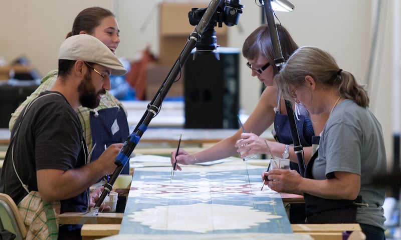 Uczestnicy warsztatów „Gwoździec Re!kostrukcja”