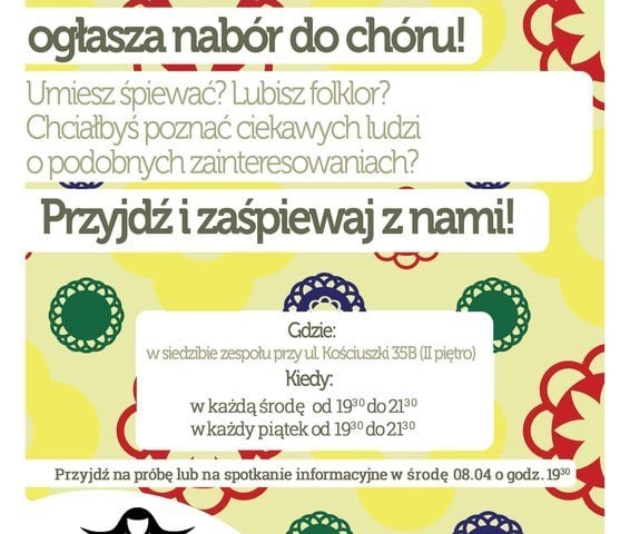 Nabór do Zespołu Pieśni i Tańca Wrocław