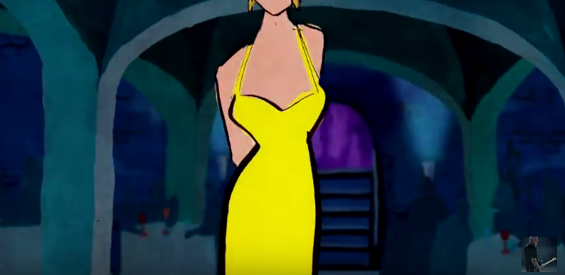 Żółta sukienka z teledysku Davida Gilmoura