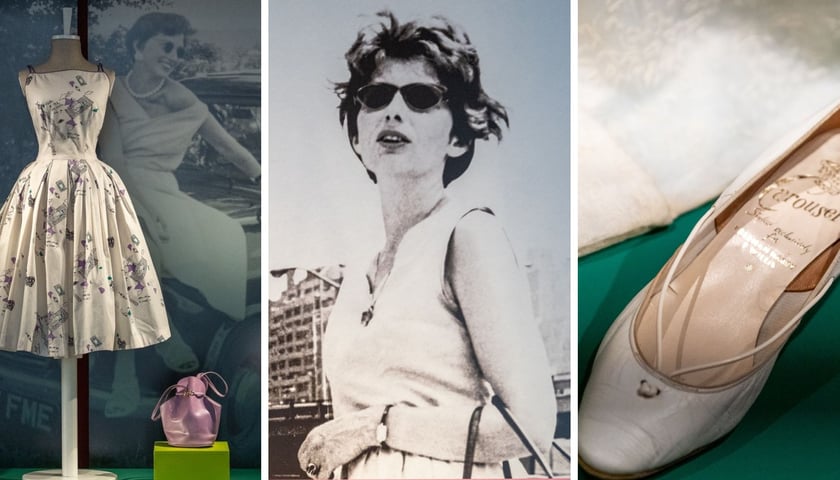 Na zdjęciach suknia w stylu new look i buty należące do prof. Ireny Huml, prof. Irena Huml w Nowym Jorku