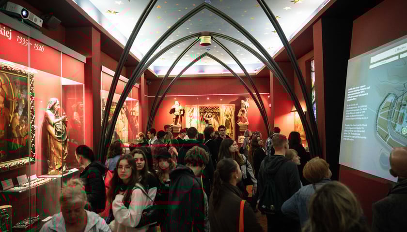Noc muzeów - poprzednia edycja, tłum ludzi