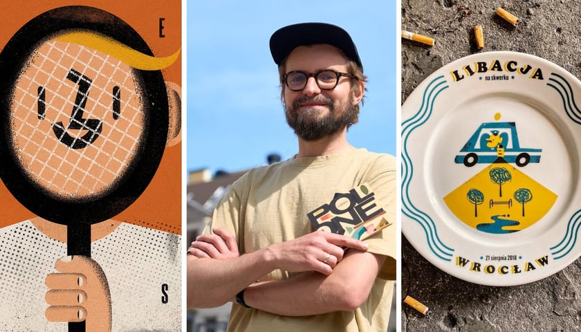 Wrocławianie świetnie znają te prace. Autorem jest grafik i ilustrator Jakub Kamiński [ZDJĘCIA]
