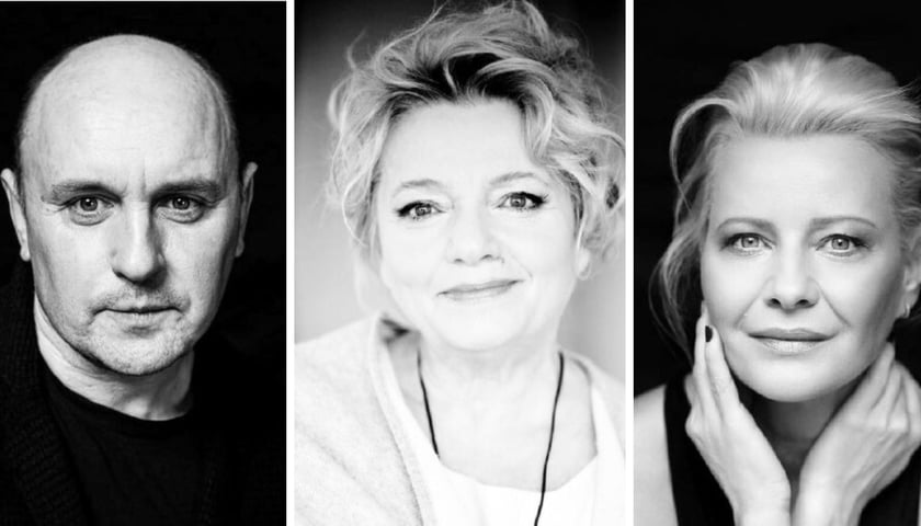 Na zdjęciach od lewej Adam Woronowicz, Anna Seniuk, Małgorzata Kożuchowska