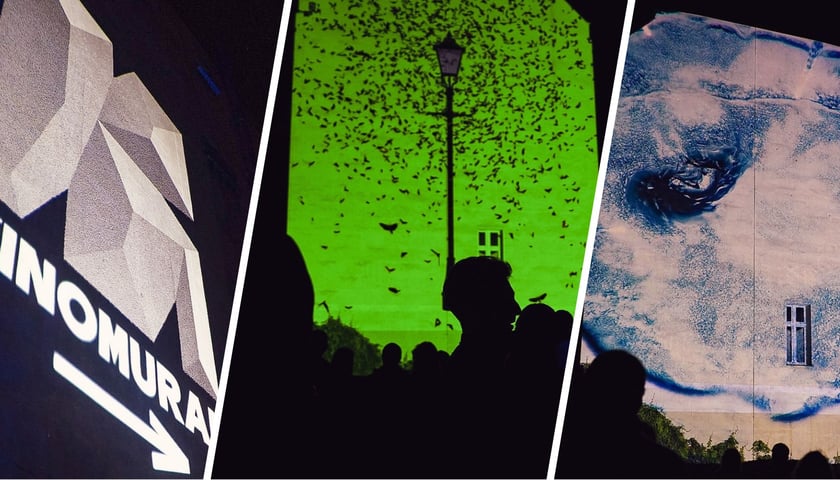 Na zdjęciu projekcje podczas pierwszego dnia Kinomurala 2025 