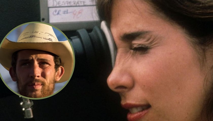 Na dużym zdjęciu reżyserka Susan Seidelman, na małym zdjęciu w kółku aktor Josh O'Connor