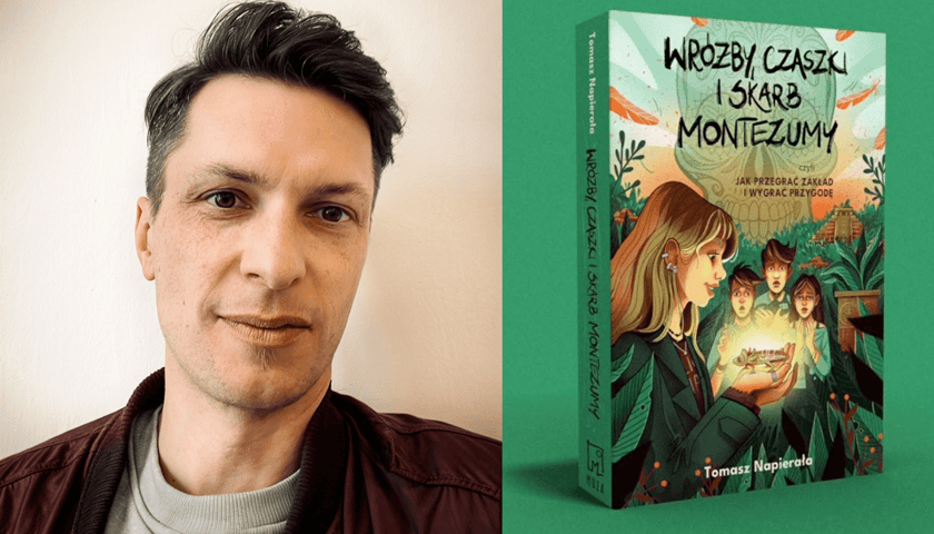 Tomasz Napierała i jego najnowsza książka.