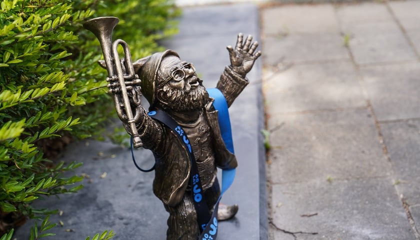 Krasnal Siwek, upamiętniający Wojciecha Siwka. Zdjęcie archiwalne, ilustracyjne.