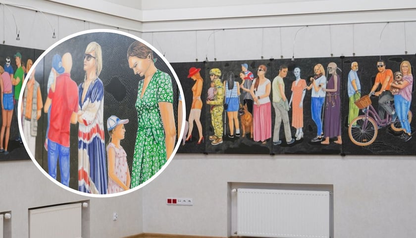 Na zdjęciach fragmenty największego w Polsce poliptyku Mariana Wiekiery, które obejrzymy w ODST „Piast”