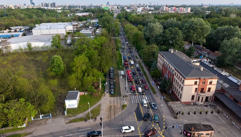 Ruch w rejonie ulic Krakowskiej, około godz. 7.00 rano.