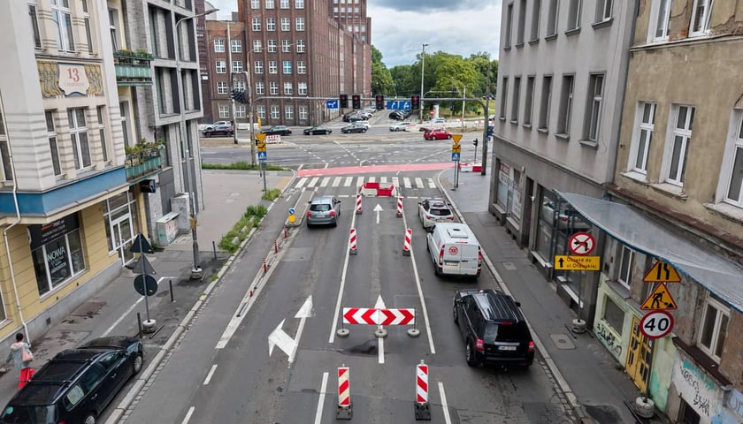 Powiększ obraz: Prace remontowe na skrzyżowaniu Traugutta i Krasińskiego, 13.06.2026