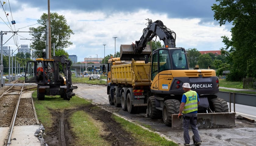 Powiększ obraz: Prace remontowe na skrzyżowaniu Traugutta i Krasińskiego, 13.06.2026