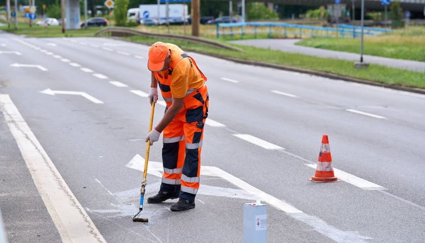 Powiększ obraz: Prace remontowe na skrzyżowaniu Traugutta i Krasińskiego, 13.06.2026