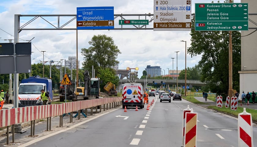 Powiększ obraz: Prace remontowe na skrzyżowaniu Traugutta i Krasińskiego, 13.06.2026