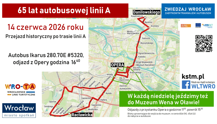 Powiększ obraz: Trasa przejazdu specjalnego "A65"