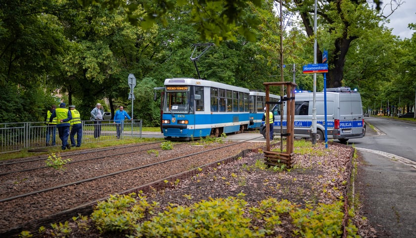 Służby na miejscu wypadku na Biskupinie 11 czerwca 2026