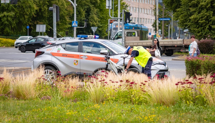 Potrącenie rowerzysty przy ul. Kwidzyńskiej