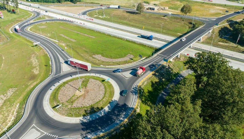 Budowa trasy A18, postępy prac, wrzesien 2023