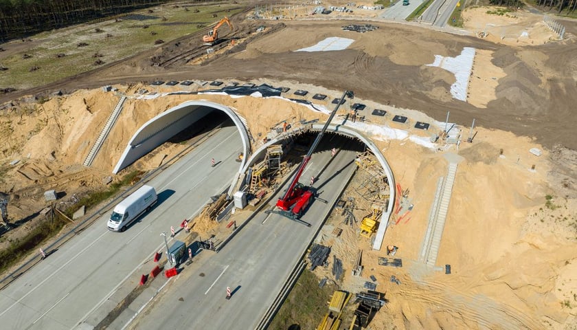 Budowa trasy A18, postępy prac, wrzesien 2023