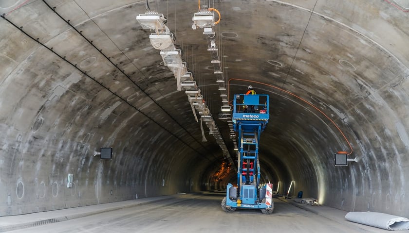 Budowana trasa S3 Bolków - Kamienna Góra na Dolnym Śląsku, luty 2024