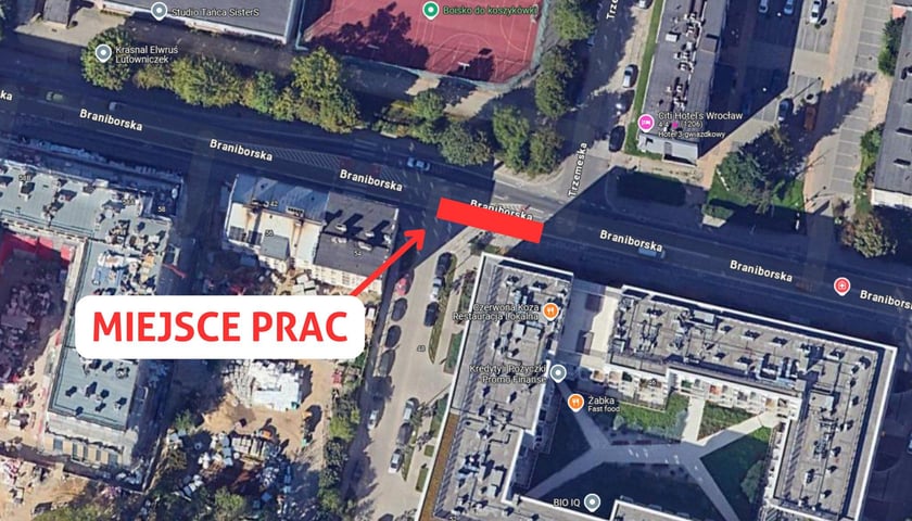 Powiększ obraz: Miejsce prac MPWiK - Google Maps