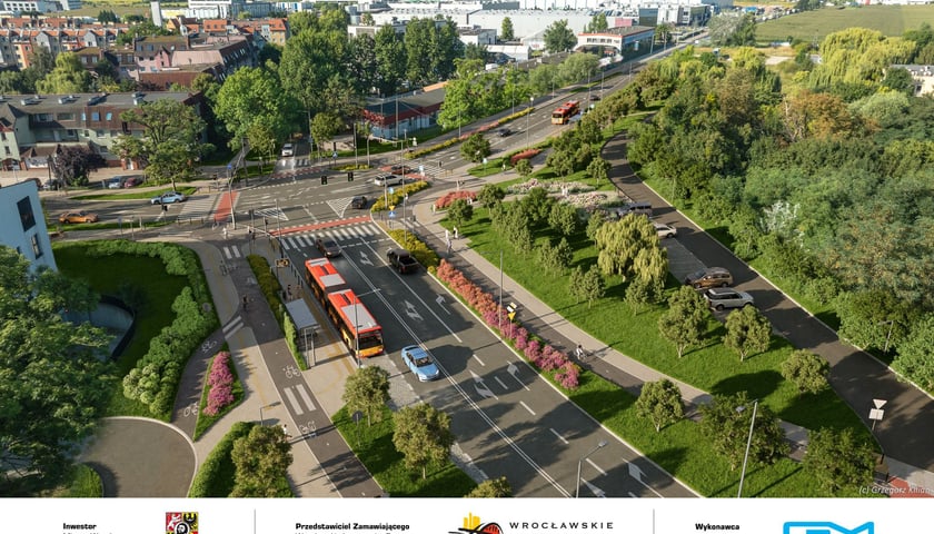 Powiększ obraz: Tak po przebudowie wyglądać będzie skrzyżowanie ulic Awicenny, Wiejskiej i Mokronoskiej