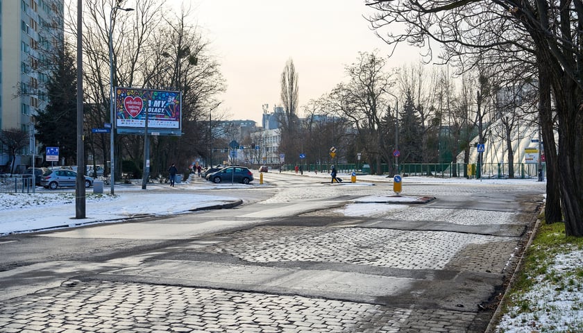Powiększ obraz: Ulica Poznańska. Zdjęcie z 5 stycznia