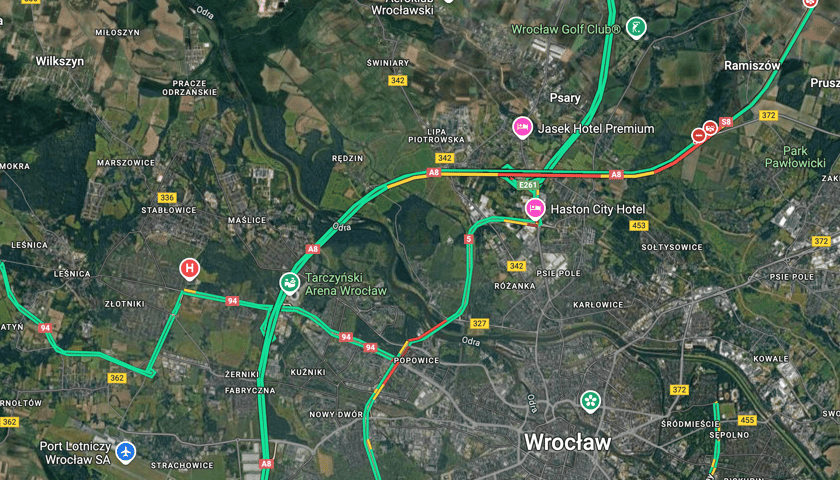 Powiększ obraz: <p>Mapa utrudnień</p>