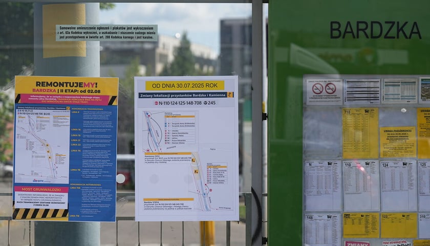 Powiększ obraz: Prace torowe przy ul. Bardzkiej, 30.07.2025