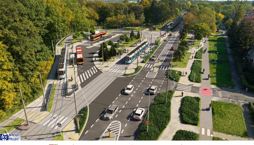 Powiększ obraz: Tramwaj na Swojczyce - wizualizacja