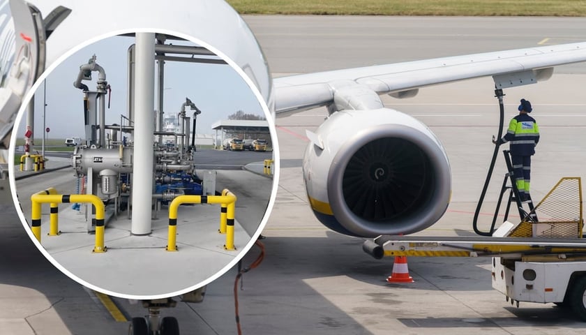 Powiększ obraz: Samolot podczas tankowania