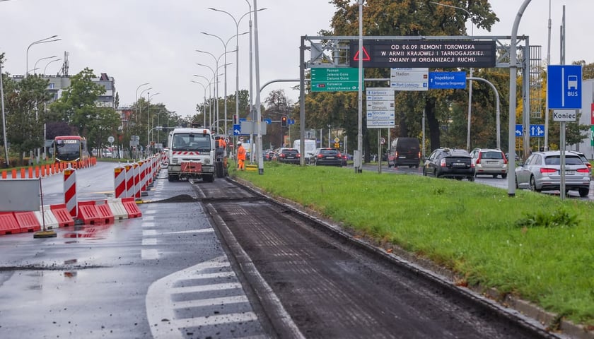 Remont na Krzywoustego. Wrocław, 06.10.2025