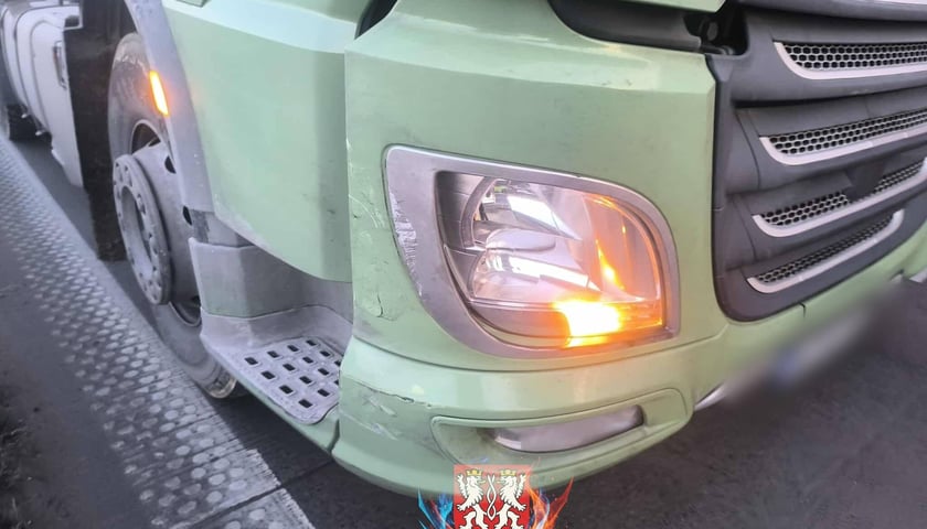 Kolizja na A4, w drodze na Legnicę