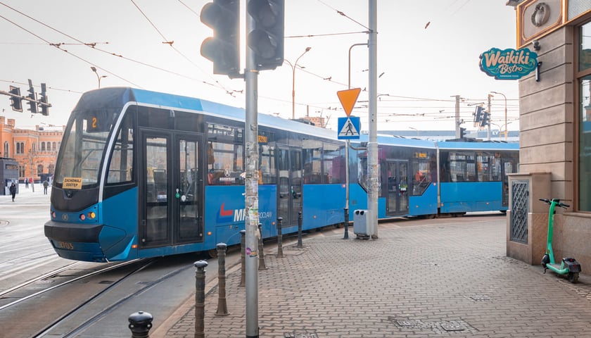 Wykolejenie tramwaju przy ul. Piłsudskiego, 06.01.2026