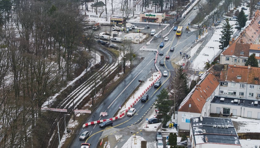 Powiększ obraz: Początek prac na pętli Sępolno - 21.02.2026 r.